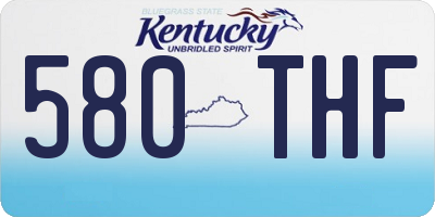 KY license plate 580THF