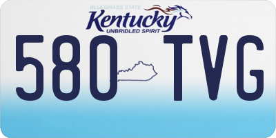 KY license plate 580TVG