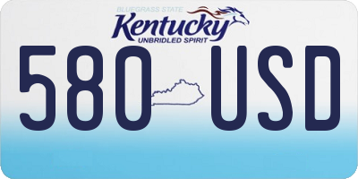 KY license plate 580USD