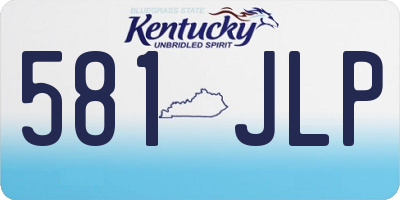 KY license plate 581JLP