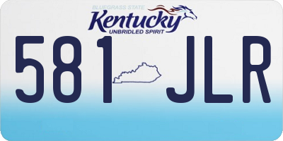 KY license plate 581JLR