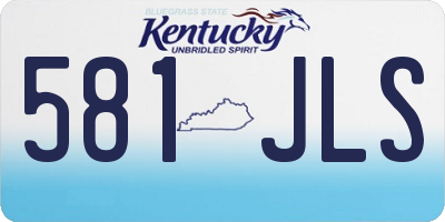 KY license plate 581JLS