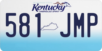 KY license plate 581JMP