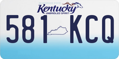 KY license plate 581KCQ