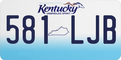 KY license plate 581LJB