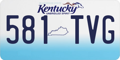 KY license plate 581TVG
