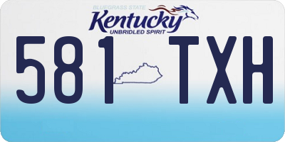 KY license plate 581TXH