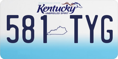 KY license plate 581TYG