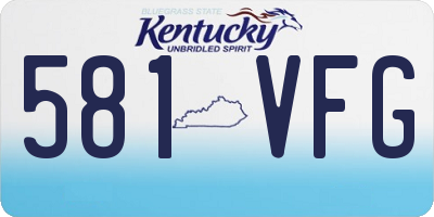 KY license plate 581VFG