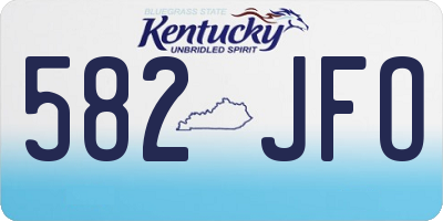 KY license plate 582JFO