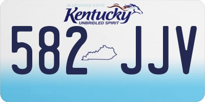 KY license plate 582JJV
