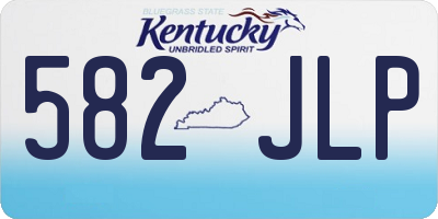 KY license plate 582JLP