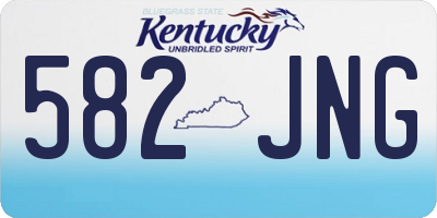 KY license plate 582JNG