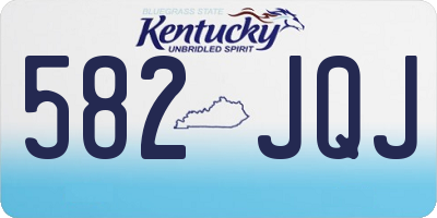 KY license plate 582JQJ