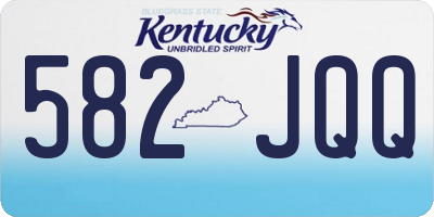 KY license plate 582JQQ