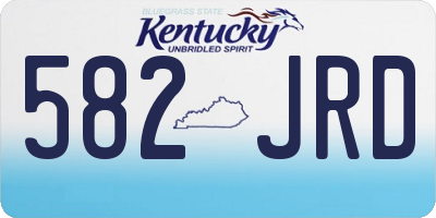KY license plate 582JRD