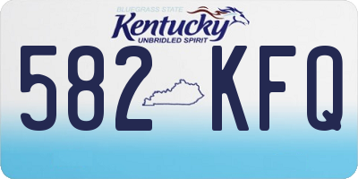 KY license plate 582KFQ