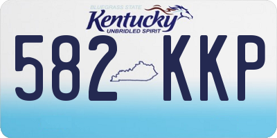 KY license plate 582KKP