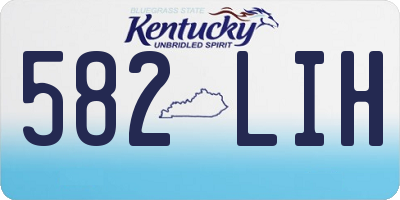KY license plate 582LIH