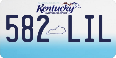 KY license plate 582LIL