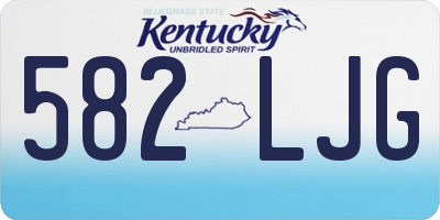 KY license plate 582LJG