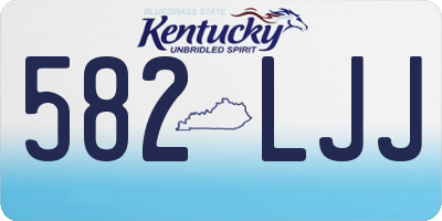 KY license plate 582LJJ