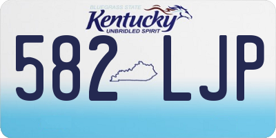 KY license plate 582LJP