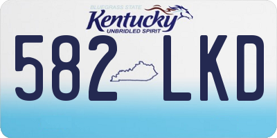 KY license plate 582LKD