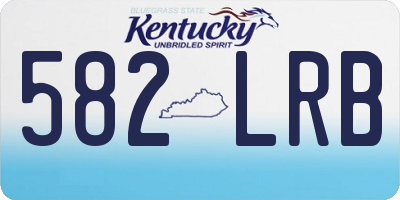 KY license plate 582LRB