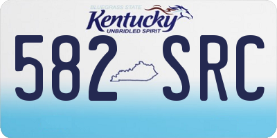 KY license plate 582SRC