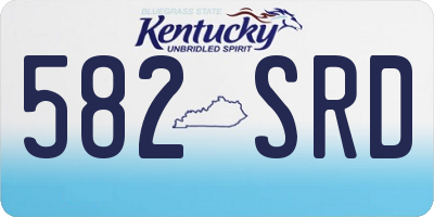 KY license plate 582SRD