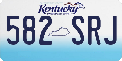 KY license plate 582SRJ