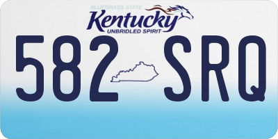 KY license plate 582SRQ