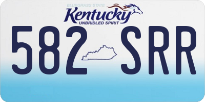 KY license plate 582SRR