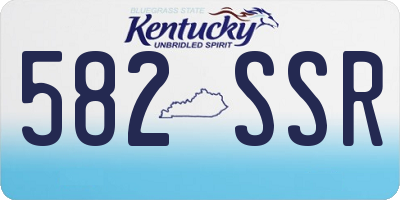 KY license plate 582SSR