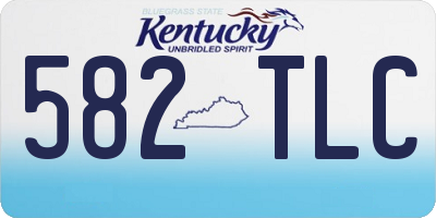 KY license plate 582TLC