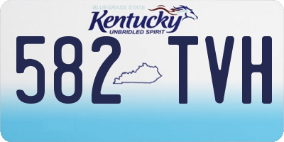 KY license plate 582TVH