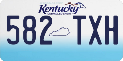 KY license plate 582TXH