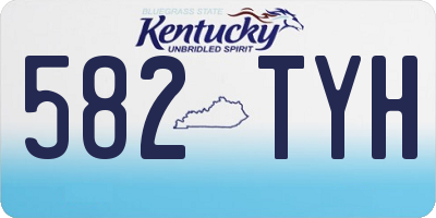 KY license plate 582TYH