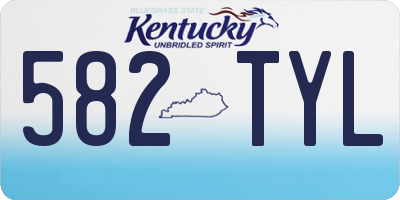 KY license plate 582TYL
