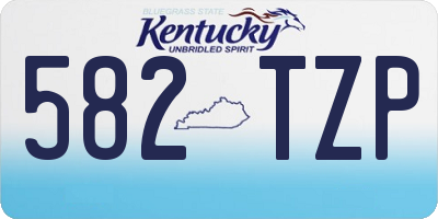 KY license plate 582TZP