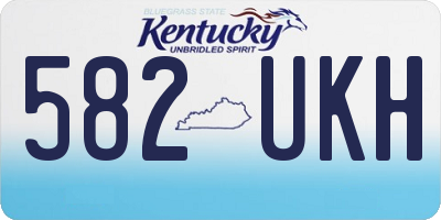 KY license plate 582UKH