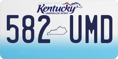 KY license plate 582UMD