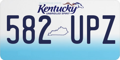 KY license plate 582UPZ