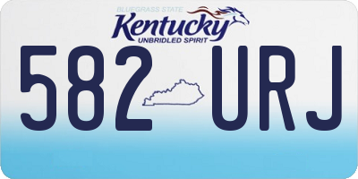 KY license plate 582URJ