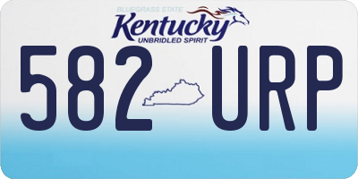 KY license plate 582URP