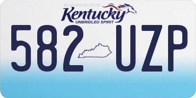 KY license plate 582UZP