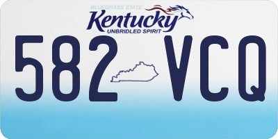 KY license plate 582VCQ