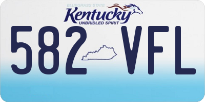 KY license plate 582VFL