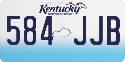 KY license plate 584JJB